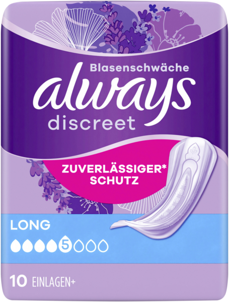 Always Discreet Inkontinenz Long 10 Stück Always Discreet Inkontinenz Long 10 Stück