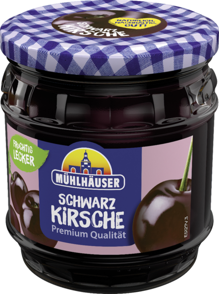 Mühlhäuser Konfitüre Extra Schwarzkirsch 450g Mühlhäuser Konfitüre Extra Schwarzkirsch 450g