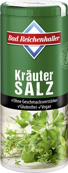 Bad Reichenhaller Kräuter Salz mit Jod und Folsäure 90g