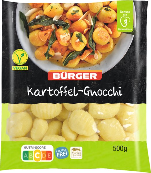 Bürger Kartoffel-Gnocchi 500g Bürger Kartoffel-Gnocchi 500g