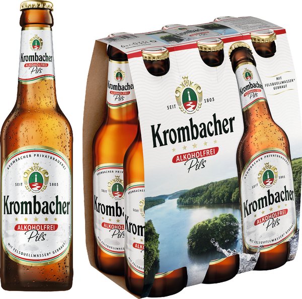 Krombacher Pils Alkoholfrei 6/0,33l Krombacher Pils Alkoholfrei 6/0,33l