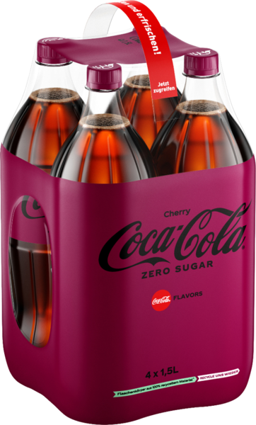 Coca-Cola Zero Sugar Cherry 4/1,5l Coca-Cola Zero Sugar Cherry 4/1,5l