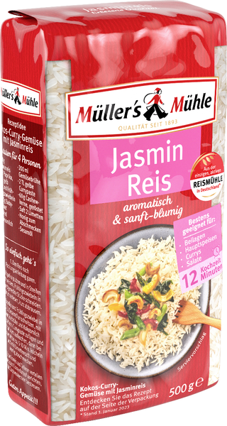 Müller's Mühle Jasmin Reis 500g Müller's Mühle Jasmin Reis 500g