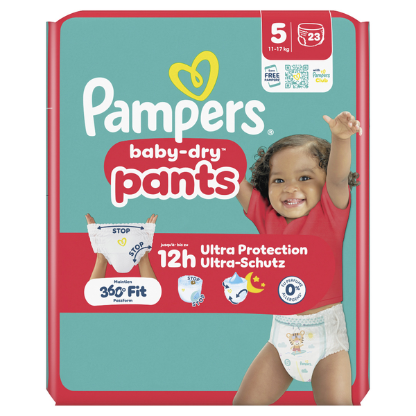 Pampers Baby Dry Pants Windeln Gr.5 Junior 11-17kg 23 Stück