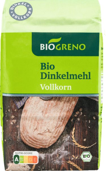 Biogreno Dinkelmehl Vollkorn 1kg