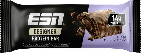 ESN Designer Protein Bar Fudge Brownie 45g ESN Designer Protein Bar Fudge Brownie 45g