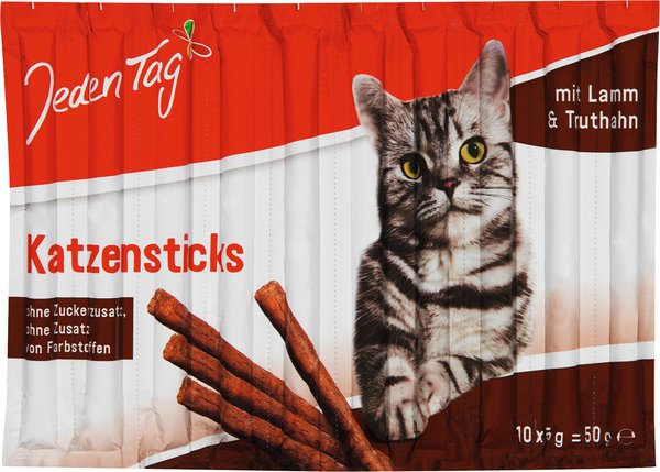 Jeden Tag Katzensticks Lamm & Truthahn 10x5g