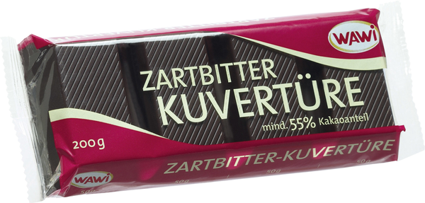 WAWI Kuvertüre Zartbitter 200g
