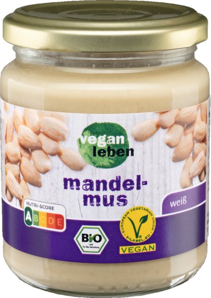 vegan leben Bio Mandelmus weiß 250g