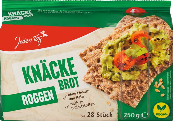 Jeden Tag Knäckebrot Roggen 250g