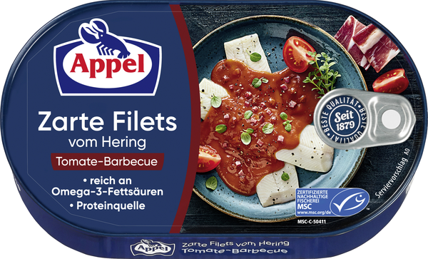 Appel Heringsfilets Tomate-Barbecue 200g Appel Heringsfilets Tomate-Barbecue 200g
