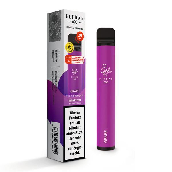 Elfbar 600 Grape 20mg/ml Elfbar 600 Grape 20mg/ml