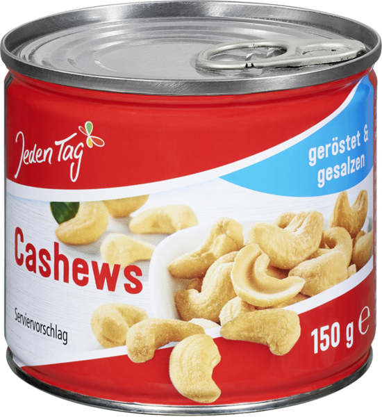 Jeden Tag Cashews geröstet & gesalzen 150g Jeden Tag Cashews geröstet & gesalzen 150g