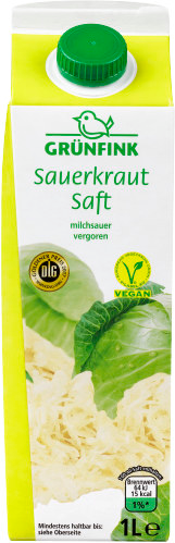 Grünfink Sauerkrautsaft 1l