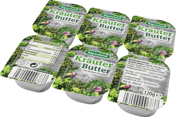 Alpenland Kräuterbutter 6x20g