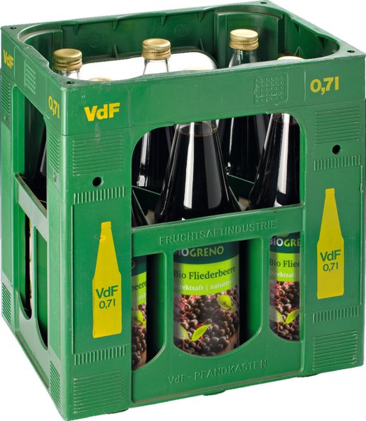 Biogreno Fliederbeersaft 6/0,7l Biogreno Fliederbeersaft 6/0,7l