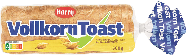 Harry Vollkorn-Toast 500g Harry Vollkorn-Toast 500g