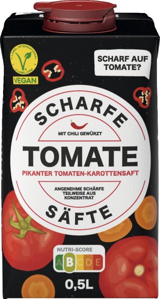 Scharfe Säfte Tomate 0,5l