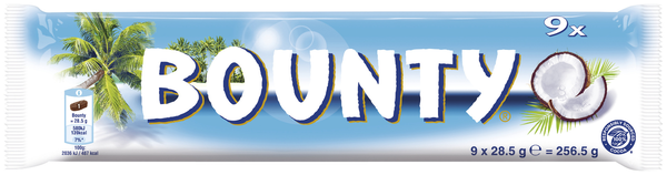 Bounty Vollmilch 9 Riegel 256,5g Bounty Vollmilch 9 Riegel 256,5g