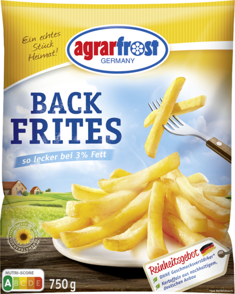 Agrarfrost Backfrites 750g