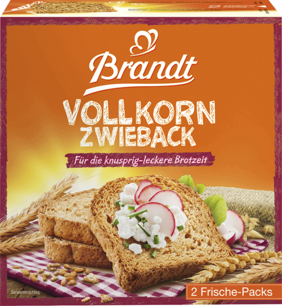 Brandt Vollkorn Zwieback 225g Brandt Vollkorn Zwieback 225g
