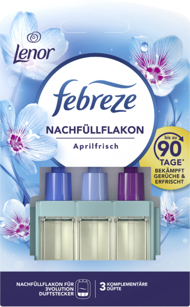 Febreze 3VOLUTION Lufterfrischer Duftstecker Nachfüllflakon Lenor Aprilfrisch 20ml