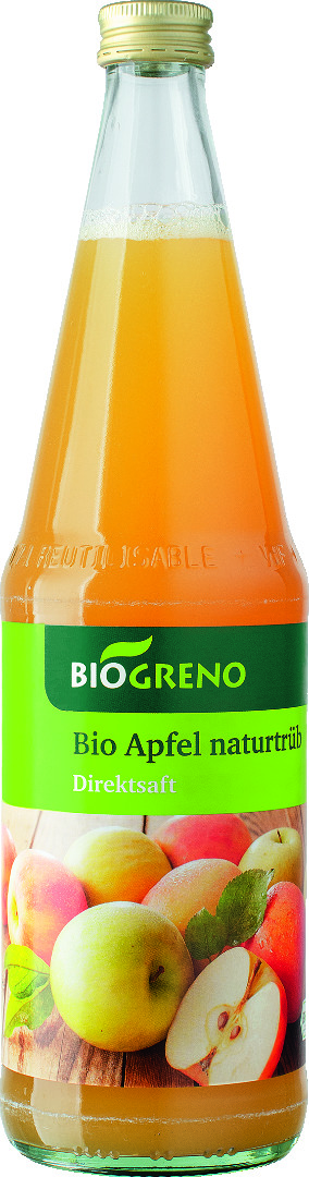 Biogreno Apfelsaft naturtrüb 0,7l