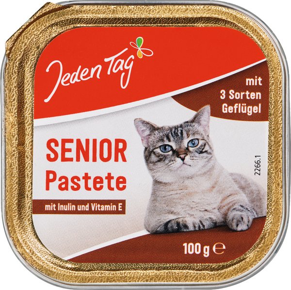 Jeden Tag Senior Pastete mit 3 Sorten Geflügel 100g
