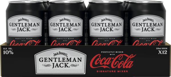 Gentleman Jack & Coca-Cola 10% vol. 0,33l