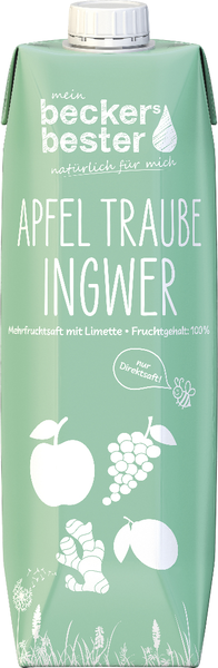 beckers bester Apfel-Traube-Ingwer 1l beckers bester Apfel-Traube-Ingwer 1l