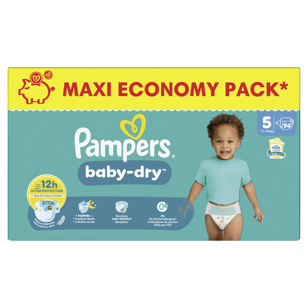 Pampers Baby Dry Windeln Gr.5 Junior 94 Stück