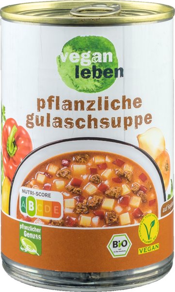 vegan leben Bio Pflanzliche Gulaschsuppe 380ml