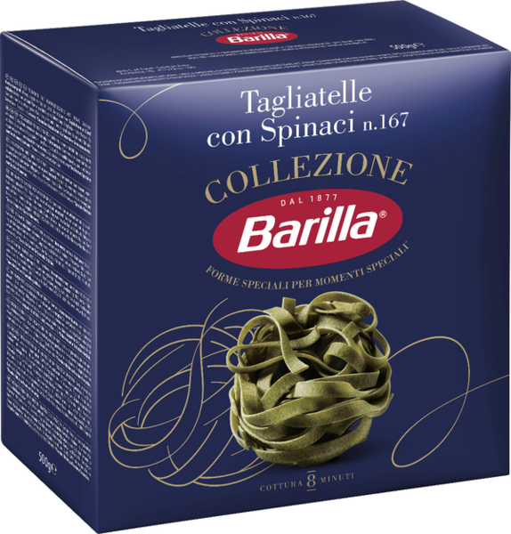 Barilla Collezione Tagliatelle mit Spinaci No.167 500g Barilla Collezione Tagliatelle mit Spinaci No.167 500g