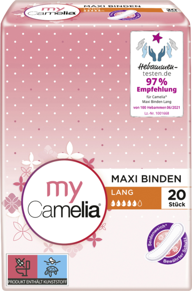 CAMELIA MAXI Binde Lang 20St.