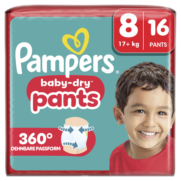 Pampers Baby Dry Pants Windeln Gr.8 Extra Large 16 Stück Pampers Baby Dry Pants Windeln Gr.8 Extra Large 16 Stück