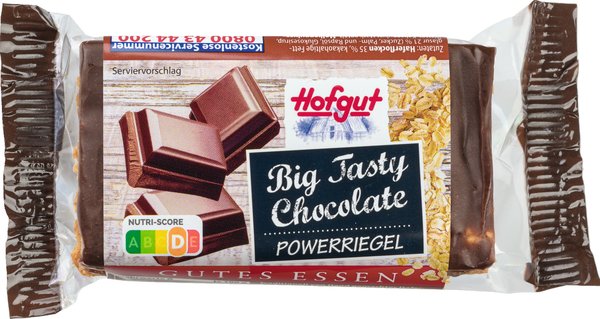 Hofgut Big Tasty Chocolate Powerriegel 95g