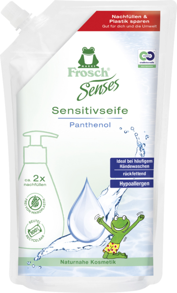 Frosch Senses Sensitivseife Panthenol Nachfüllbeutel 500ml