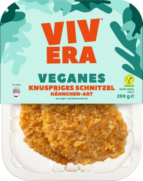 Vivera vegane knuspriges Schnitzel Hähnchen-Art 200g Vivera vegane knuspriges Schnitzel Hähnchen-Art 200g