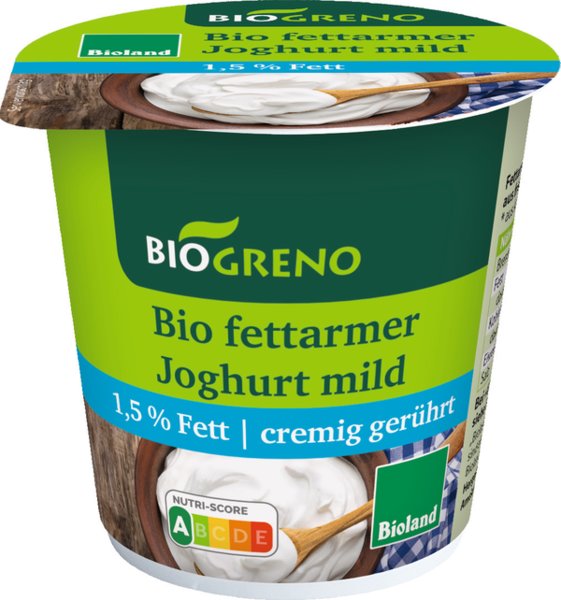 Biogreno Fettarmer Joghurt mild 1,5% Fett 150g