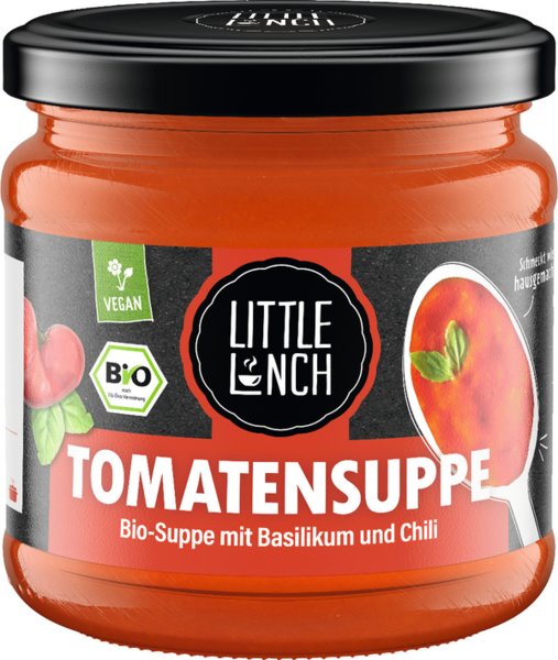 Little Lunch Bio Tomatensuppe mit Chili und Basilikum 350ml Little Lunch Bio Tomatensuppe mit Chili und Basilikum 350ml