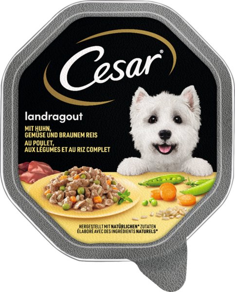 Cesar Landragout Huhn, Gemüse & Reis in Sauce 150g