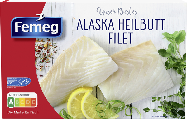 Femeg Alaska Heilbuttt Filet 250g Femeg Alaska Heilbuttt Filet 250g