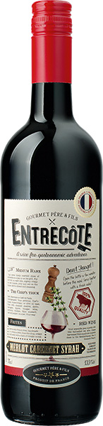 Entrecote Merlot Cabernet Syrah Rotwein trocken 0,75l Entrecote Merlot Cabernet Syrah Rotwein trocken 0,75l