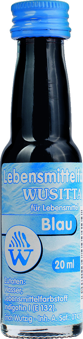 Wusitta Lebensmittelfarbe Blau 20ml