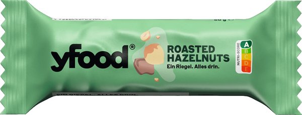 yfood Riegel Salted Hazelnut & Chocolate Vegan 60g