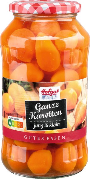 Hofgut Ganze Karotten jung & klein 720ml Hofgut Ganze Karotten jung & klein 720ml