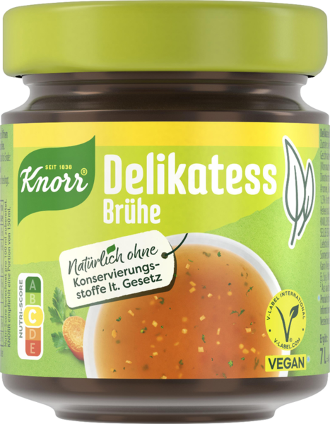 Knorr Delikatess Brühe ergibt 7 Liter Knorr Delikatess Brühe ergibt 7 Liter
