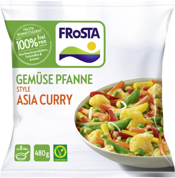 Frosta Gemüse Pfanne Style Asia Curry 480g Frosta Gemüse Pfanne Style Asia Curry 480g
