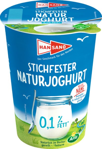 Hansano Stichfester Joghurt 0,1% Fett 500g Hansano Stichfester Joghurt 0,1% Fett 500g