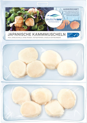 Deutsche See Japanische Kammmuscheln 200g Deutsche See Japanische Kammmuscheln 200g